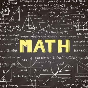  chalkboard with math and various equations